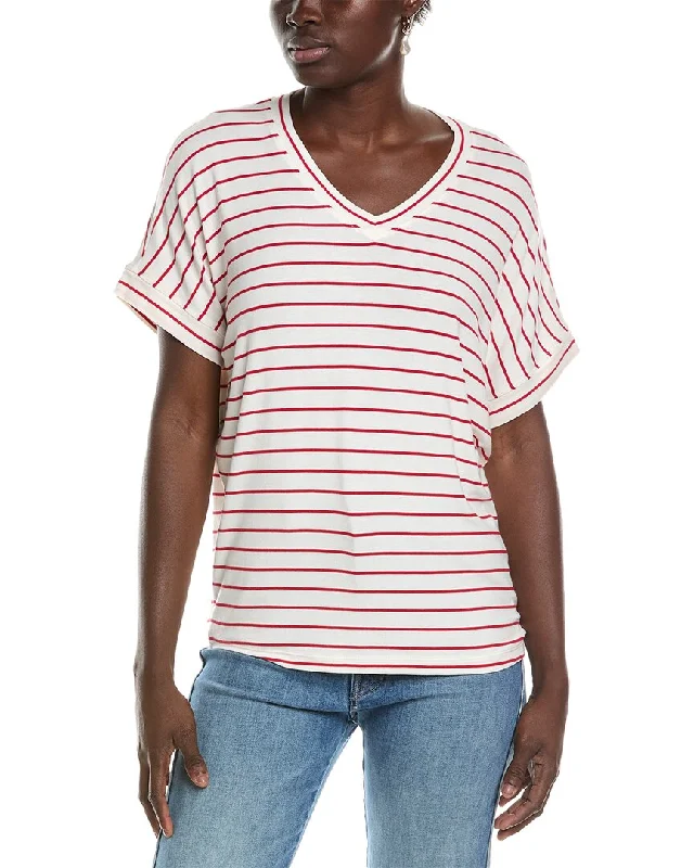 cabi Cookout T-Shirt-- Collared T-Shirt Boat Neck A-Line