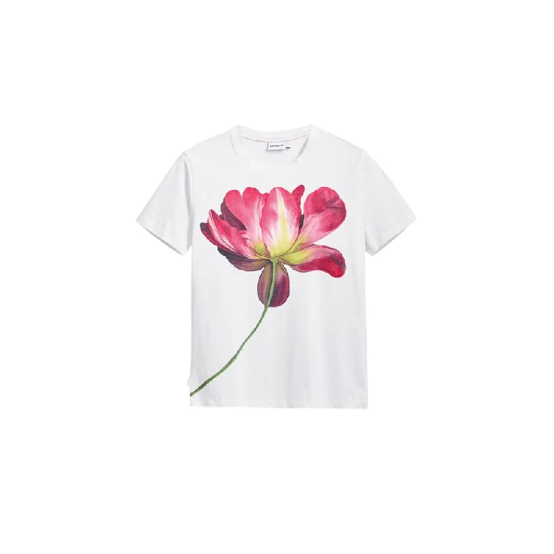Desigual  Cotton Tops & Women's T-Shirt-- Real Fur Shearling Chenille