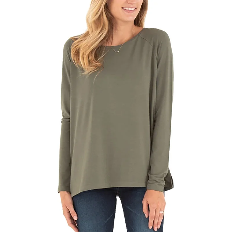 Free Fly Bamboo Everyday Flex Womens Long Sleeve Shirt-- Mesh Blend Leather Blend Suede Blend Free Fly Bamboo Everyday Flex Womens Long Sleeve Shirt-- Mesh Blend Leather Blend Suede Blend