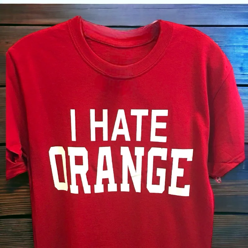 I Hate Orange T-Shirt-- Mesh Canvas Denim