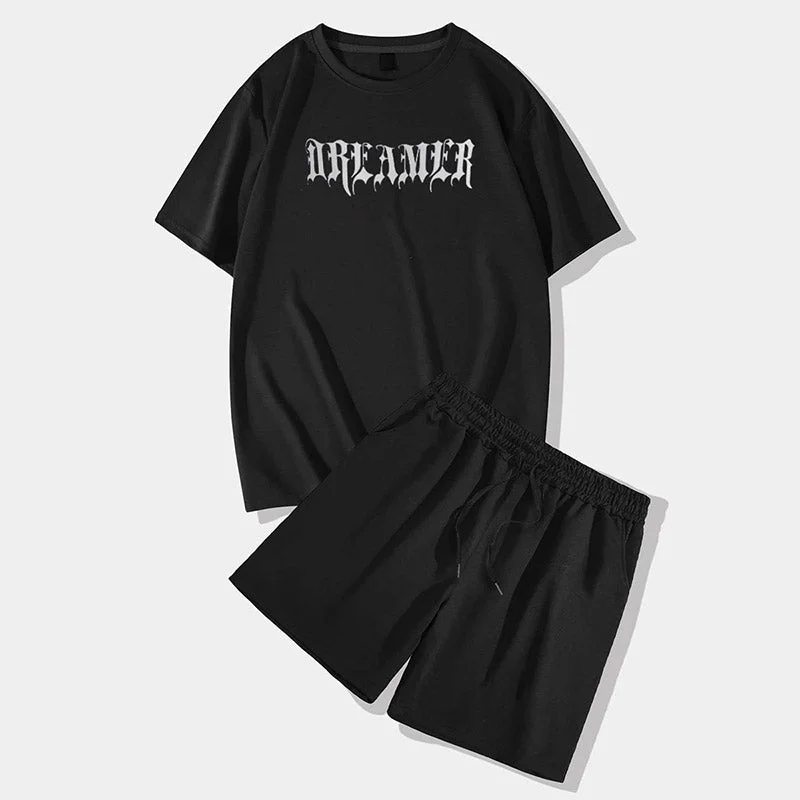 Angel Wings Short Sleeve T-shirt and Shorts Set-- Cashmere Blend Cotton Blend Poly Blend Angel Wings Short Sleeve T-shirt and Shorts Set-- Cashmere Blend Cotton Blend Poly Blend