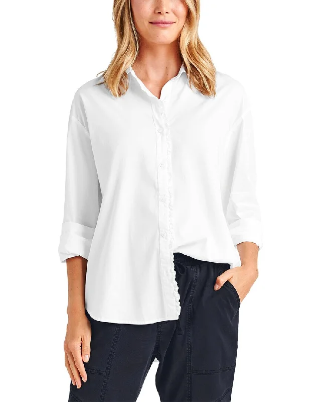 Splendid Lia Button Down Shirt-- Faux Fur Fabric Real Fur Fabric Shearling Fabric