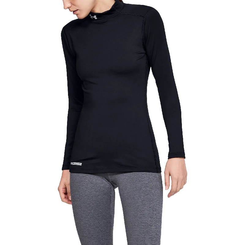 Under Armour ColdGear Authentic Mock Womens Shirt-- Nylon Fabric Polyester Fabric Spandex Fabric Under Armour ColdGear Authentic Mock Womens Shirt-- Nylon Fabric Polyester Fabric Spandex Fabric