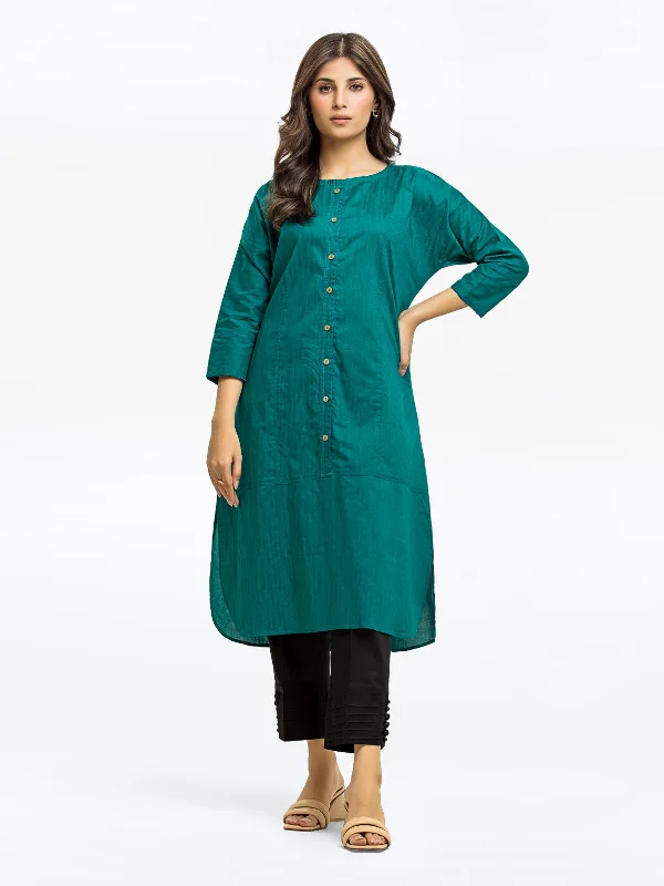 Pret 1Pc Solid Dobby Shirt - EWTKS24-68951S-- Iron Safe Non-Iron Wrinkle Free