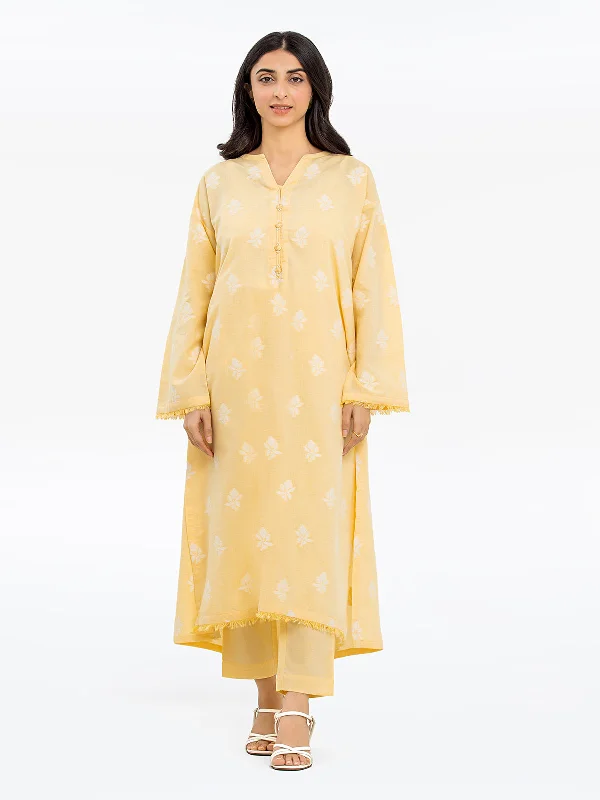Pret 2Pc Printed Jacquard Shirt Trouser - EWTKS24-80089ST-- Anti-Pilling Machine Wash Handmade