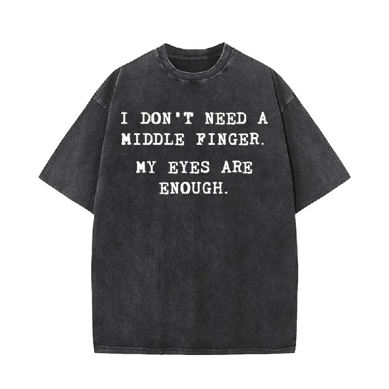I Don't Need A Middle Finger My Eyes Are Enough T-shirt Shorts Hat-- Beaded Sequined Faux Fur I Don't Need A Middle Finger My Eyes Are Enough T-shirt Shorts Hat-- Beaded Sequined Faux Fur