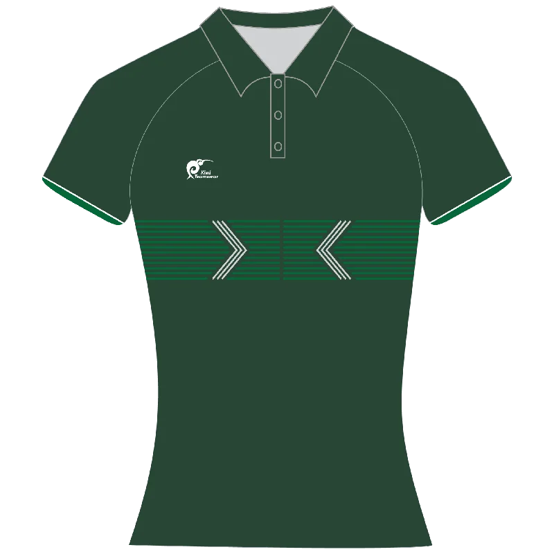 Womens Sublimated Polo Shirt-- Collared Crew Neck Turtle Neck