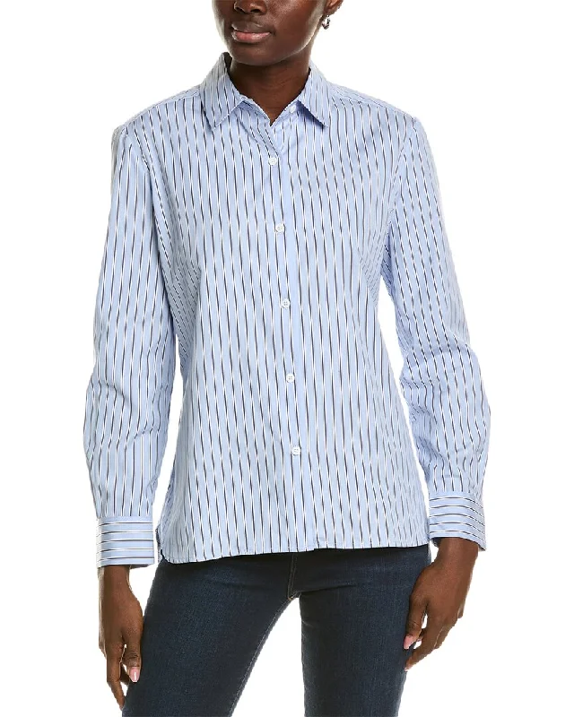 tyler böe Everly Stripe Shirt-- Handmade Hand-knitted Hand-woven