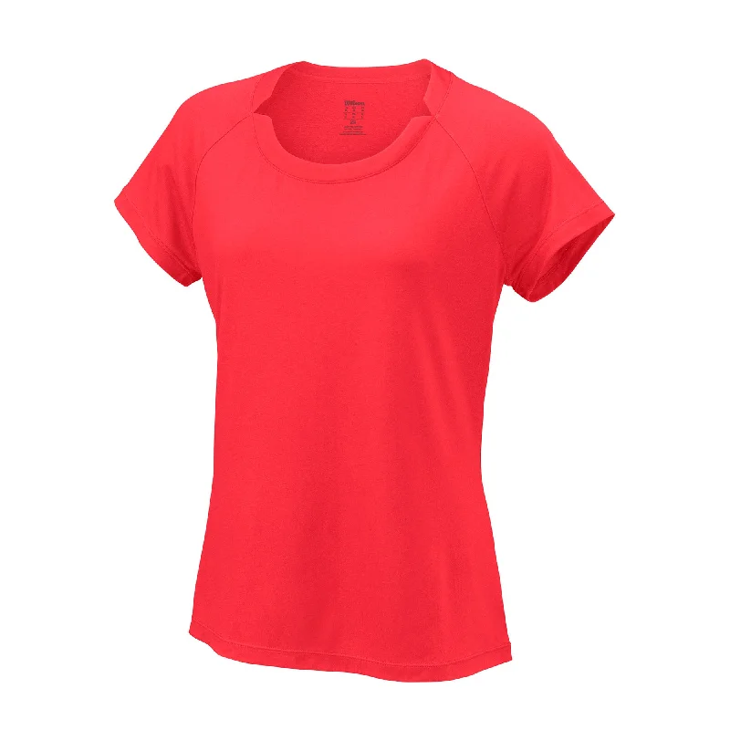 Wilson Condition Womens Short Sleeve Shirt-- Mesh Blend Leather Blend Suede Blend