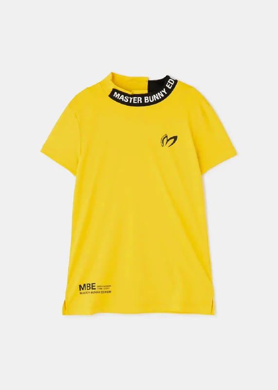 Yellow 40G High Gauge River T-Shirt-- Graphic T-Shirt Round Neck Polyester