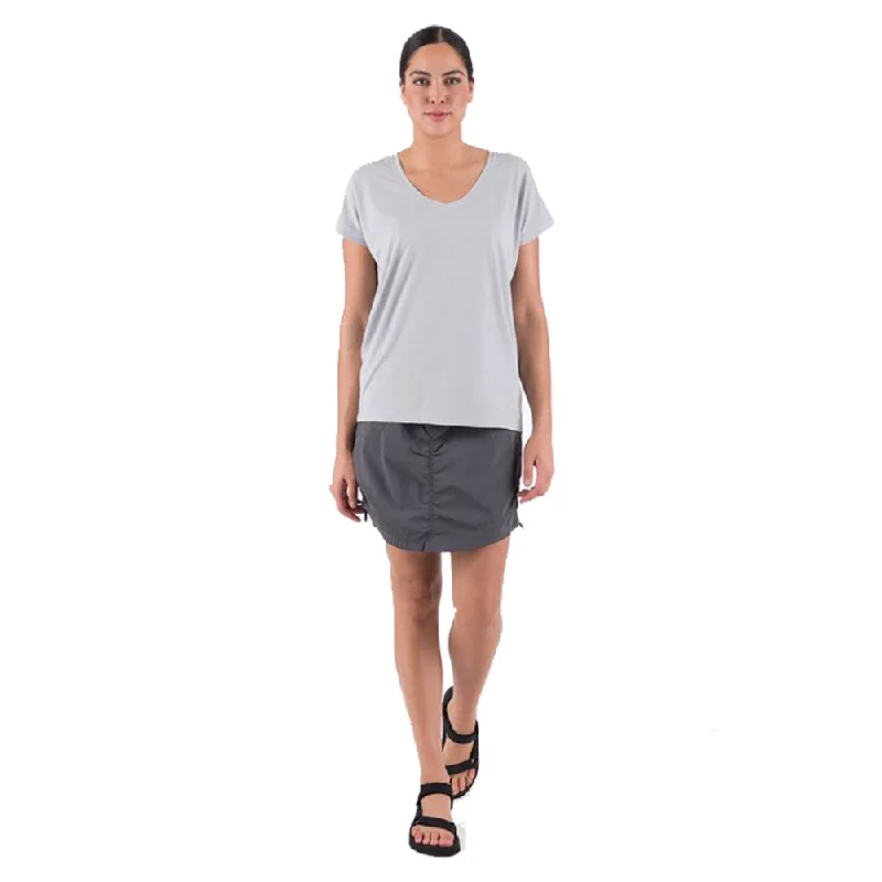 Indygena Liv Quick Knit Dry Womens Short Sleeve T-Shirt-- Print Jacquard Patchwork