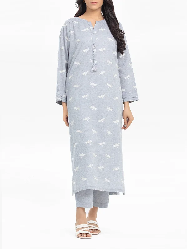 Pret 2Pc Printed Jacquard Shirt Trouser - EWTKS24-80082ST-- Embroidered Appliqued Beaded Pret 2Pc Printed Jacquard Shirt Trouser - EWTKS24-80082ST-- Embroidered Appliqued Beaded