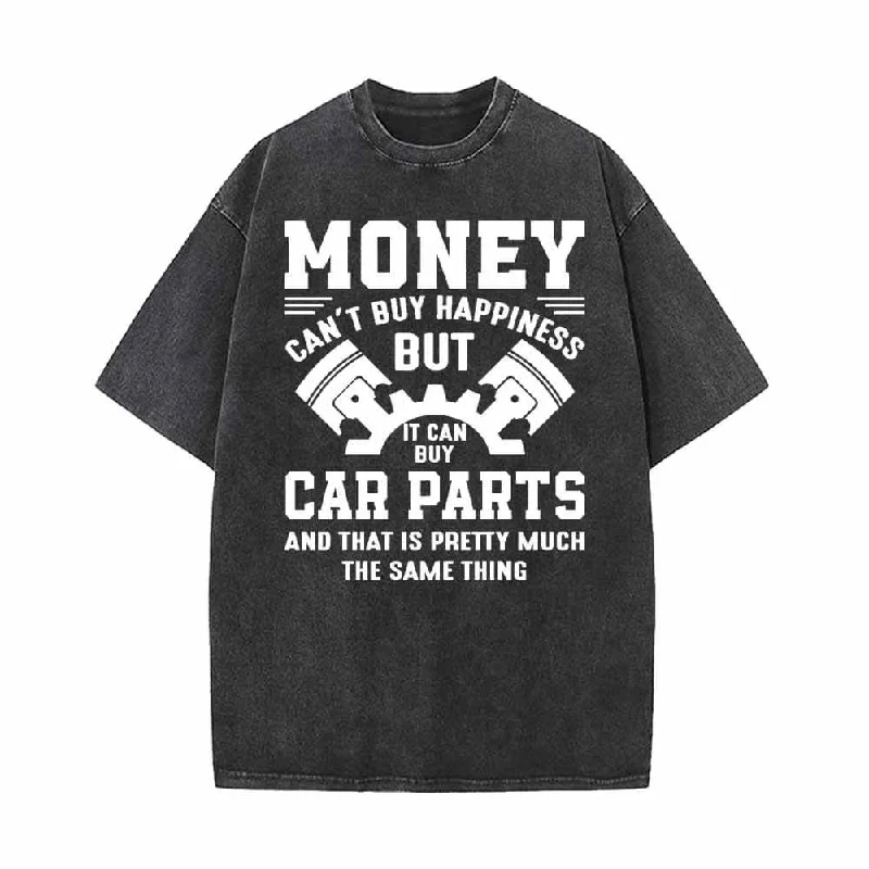 Money Can't Buy Happiness Funny Mechanic T-shirt-- Terry Blend Velvet Blend Canvas Blend Money Can't Buy Happiness Funny Mechanic T-shirt-- Terry Blend Velvet Blend Canvas Blend