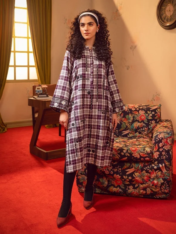 Pret 1Pc Printed Cotton Shirt - EWTKP22-69174-- Embroidered Appliqued Beaded