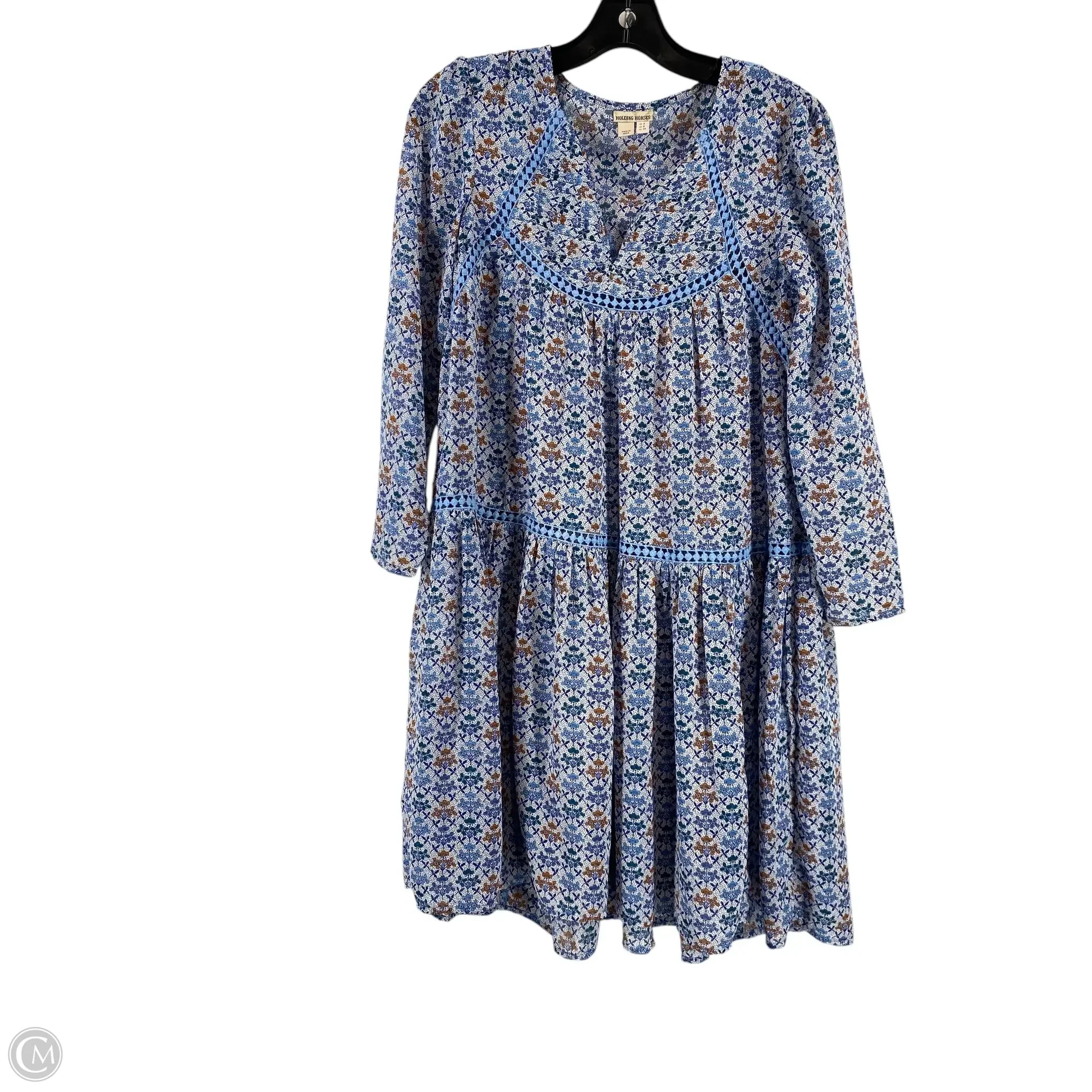 Dress Casual Short By Holding Horses In Blue, Size: 4 Tunics Seasonal trendy