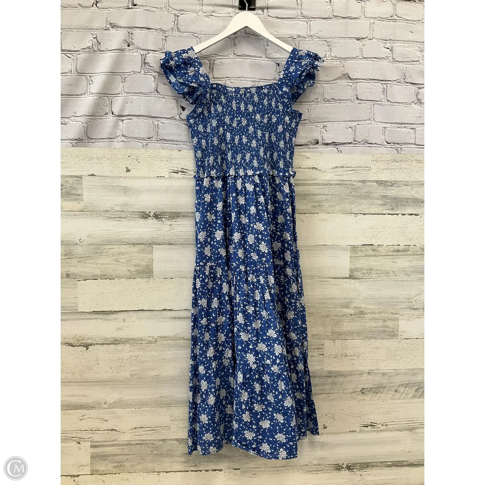 Dress Casual Midi By Thml In Blue, Size: S sweetheart Neckline Romantic
