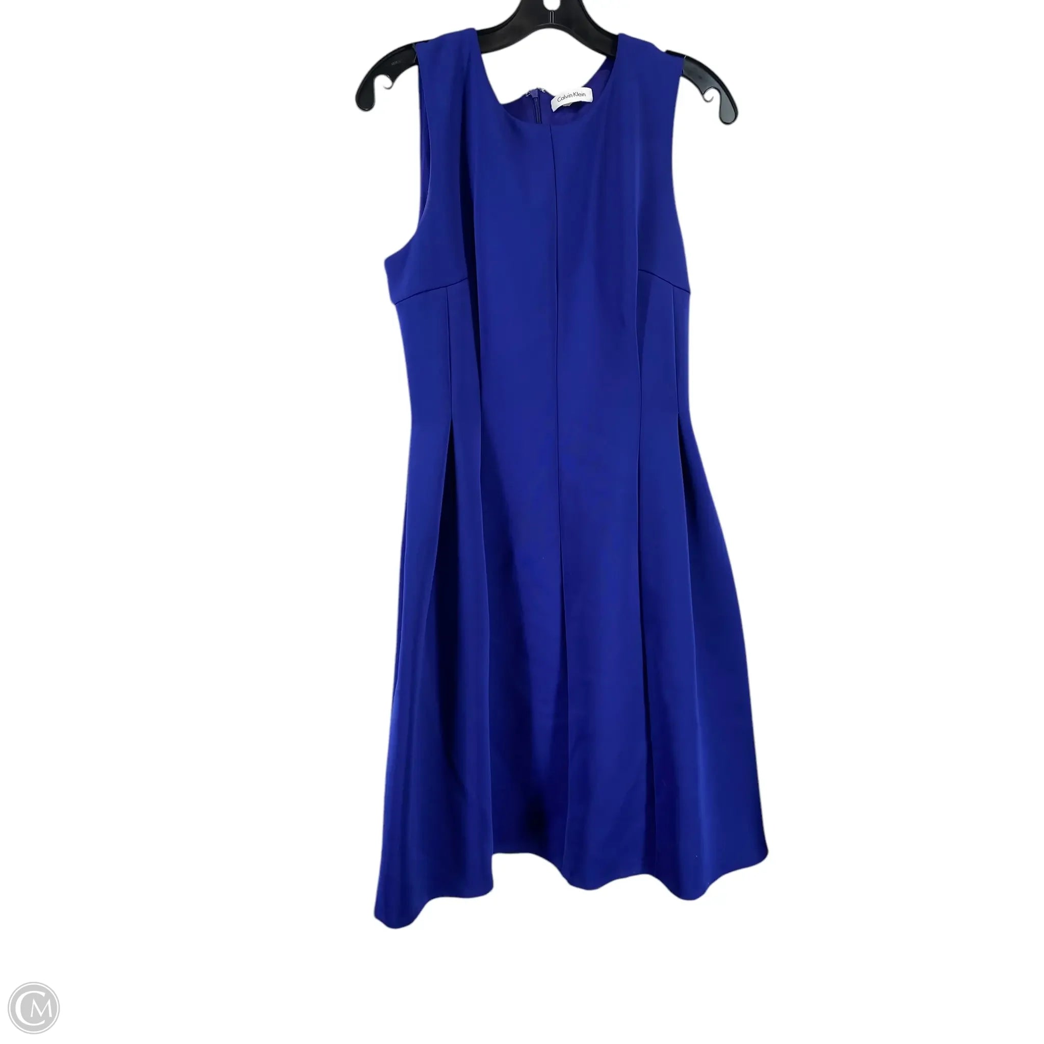 Dress Casual Short By Calvin Klein In Blue, Size: M Tunics Office stylish