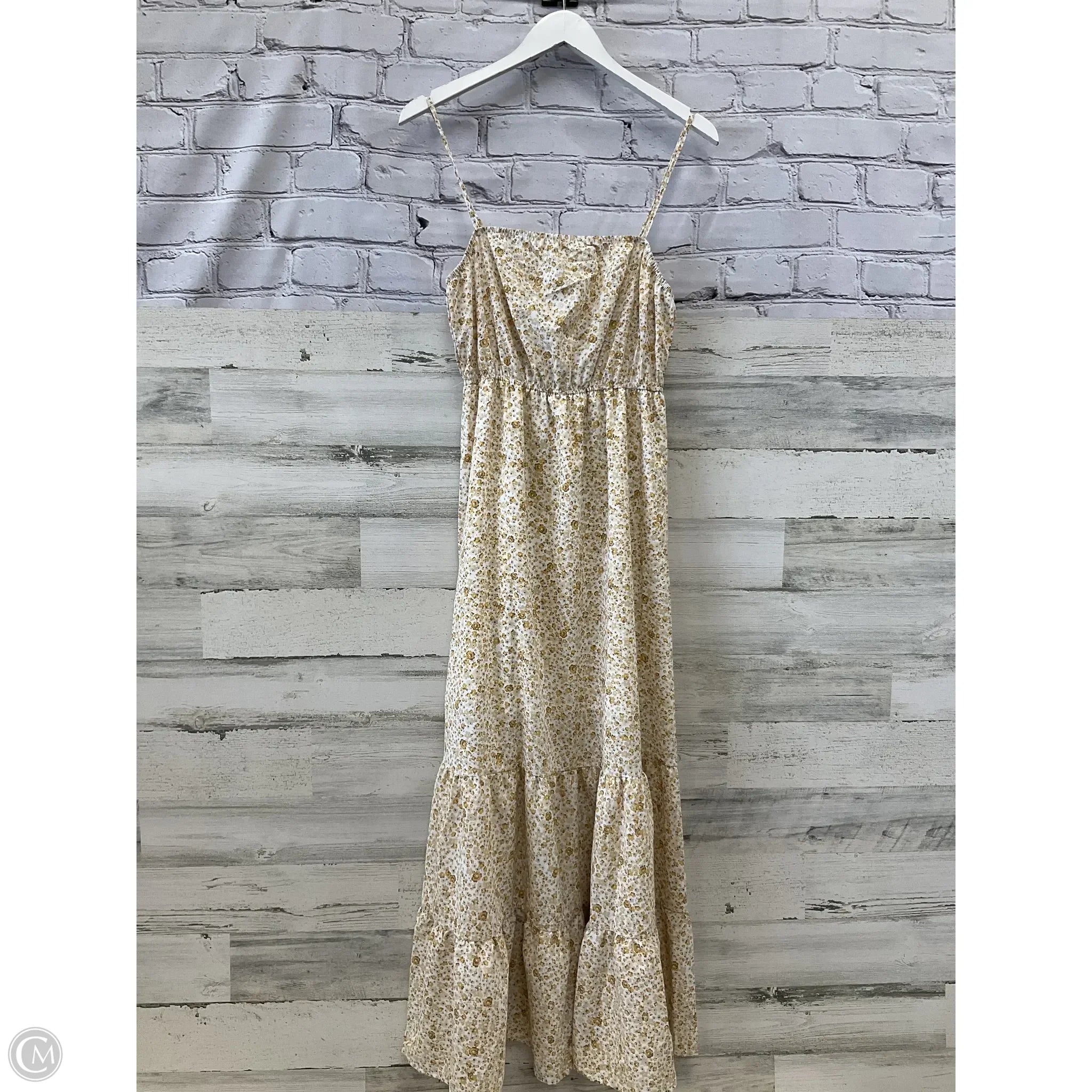 Dress Casual Maxi By Shein In Yellow, Size: S Halter Neckline Beach