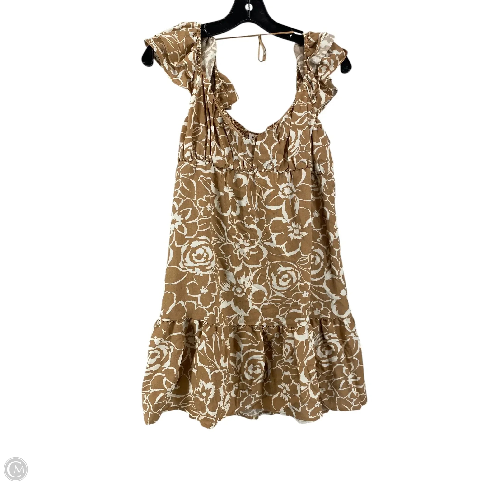 Dress Casual Short By Blu Pepper In Brown, Size: M Casual Short Summer
