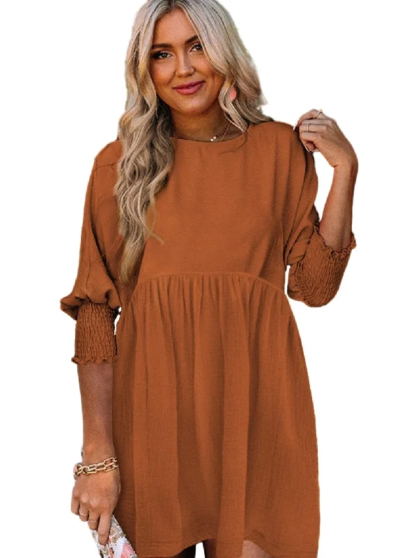 Must-Have Mini Dress Stylish Ruffle Mini Dress