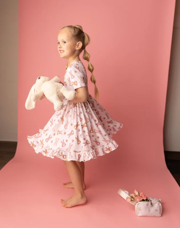 HOPPY EASTER DREAM RUFFLE DRESS A-Line Day Work