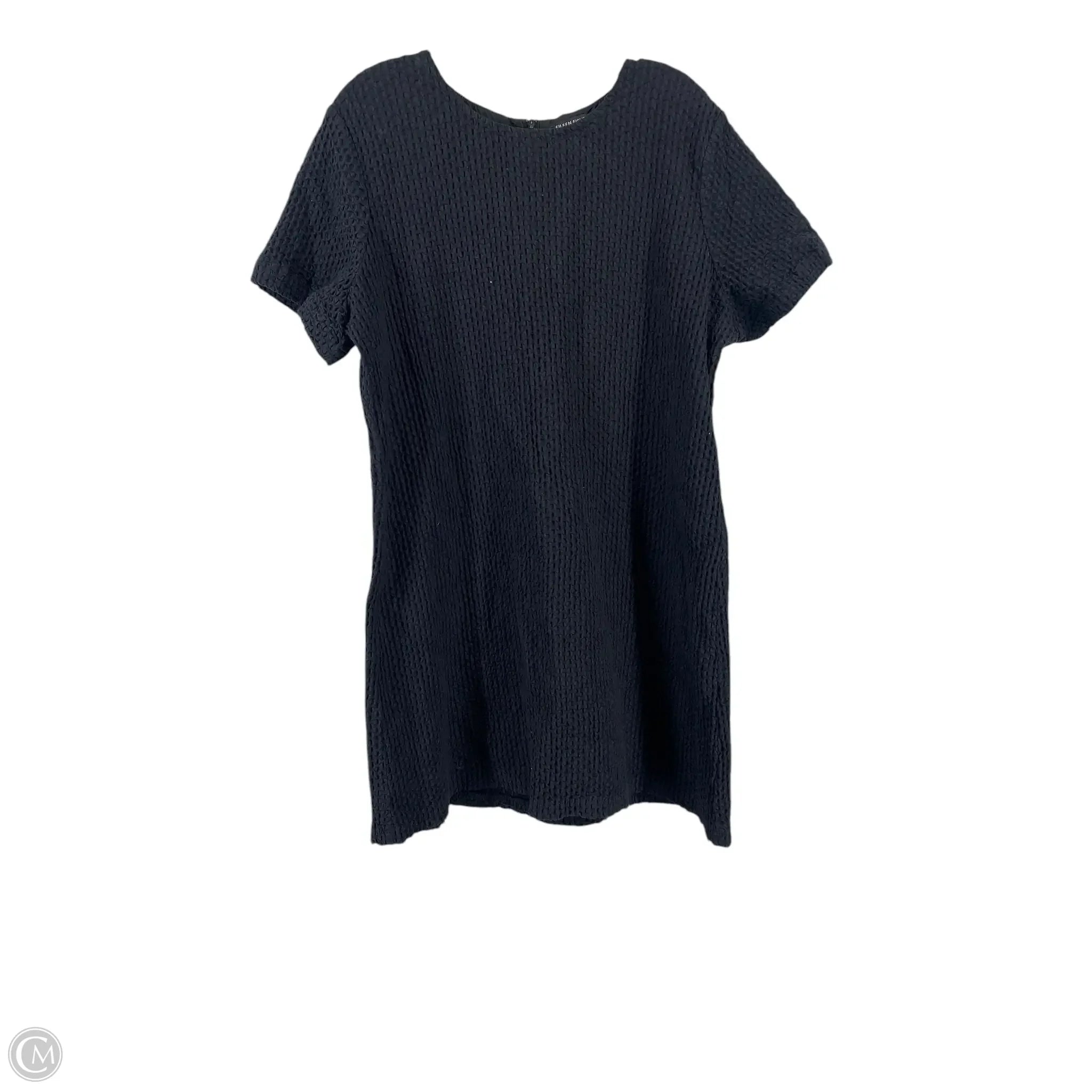 Dress Casual Short By Eileen Fisher In Black, Size: Xl Tunics Print Colorful