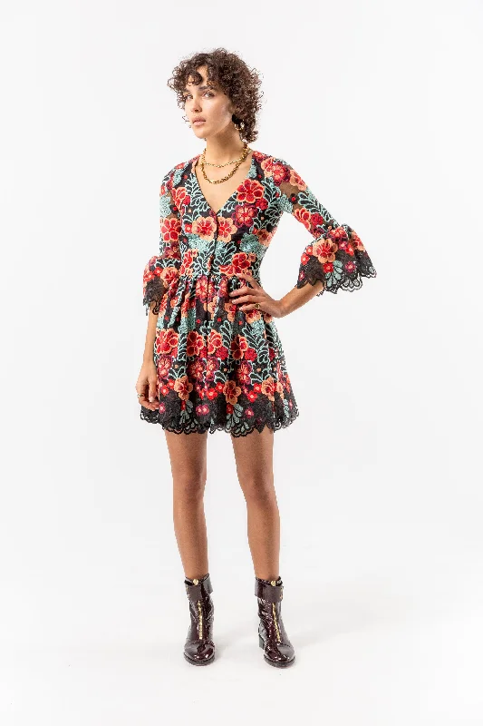 Goliath dress in flamboyant lace Tunics Plaid country