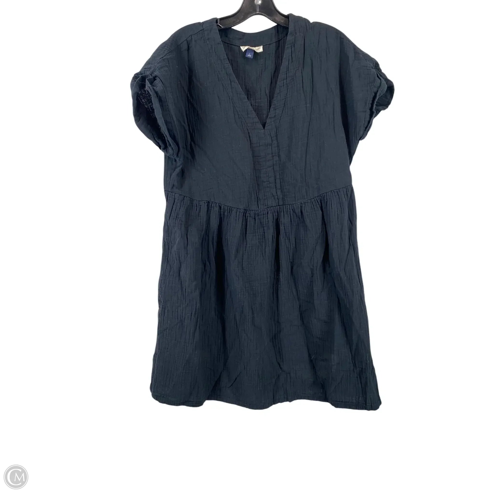 Dress Casual Short By Universal Thread In Black, Size: L Floral Print girly