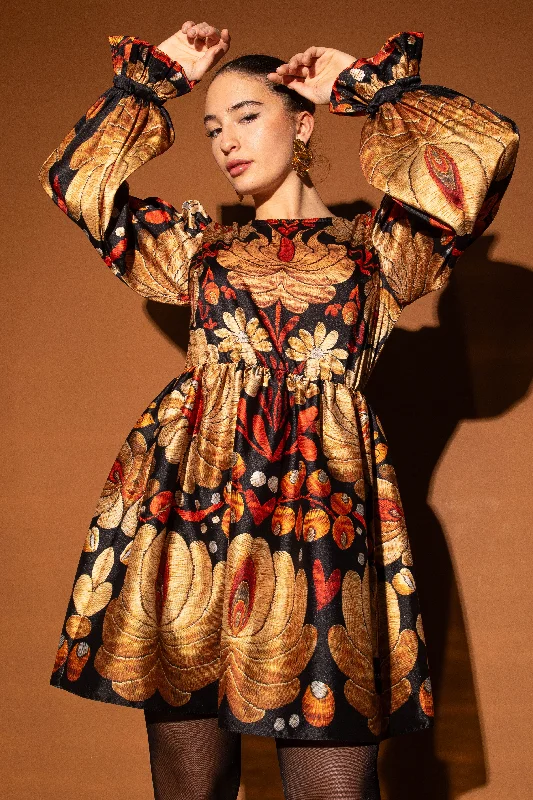 Itto-Jozefa Matyó Gold dress Tunics Trendy modern
