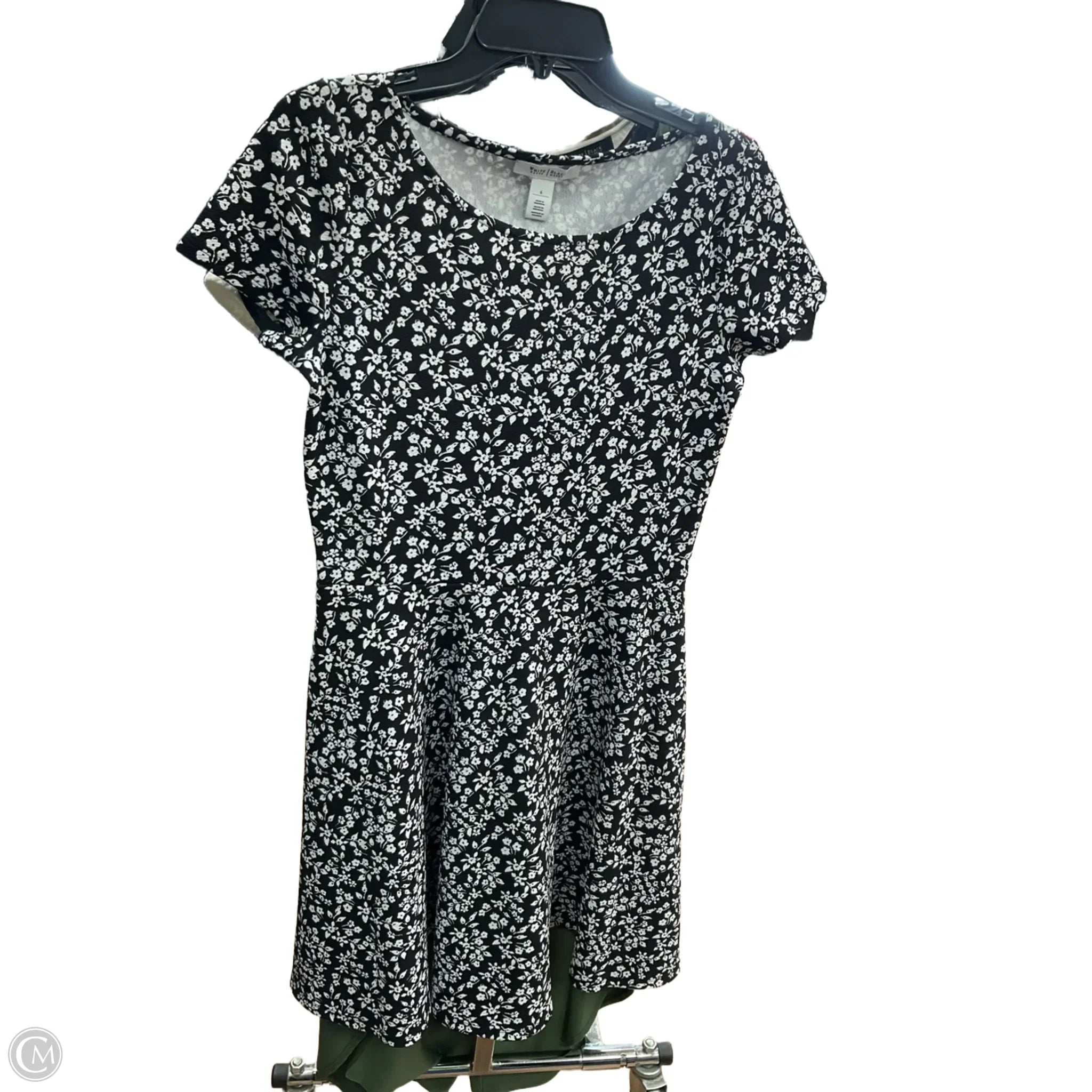 Dress Casual Short By White House Black Market In Black & White, Size: 6 Tunics Corduroy durable