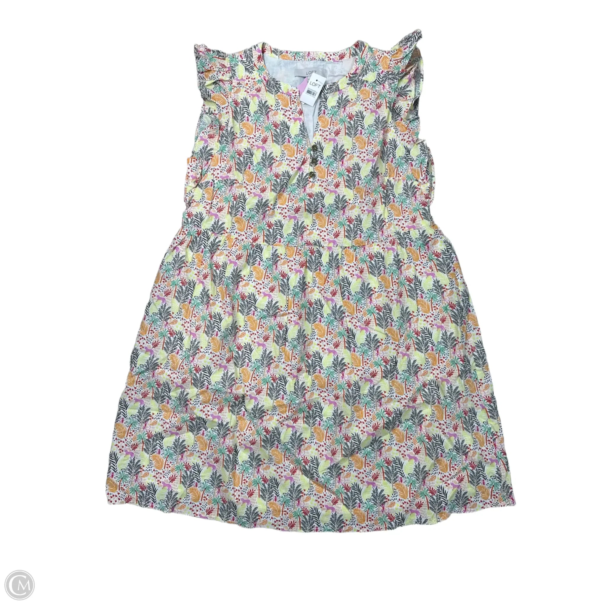 Dress Casual Short By Loft In Multi-colored, Size: M Tunics Modern contemporary