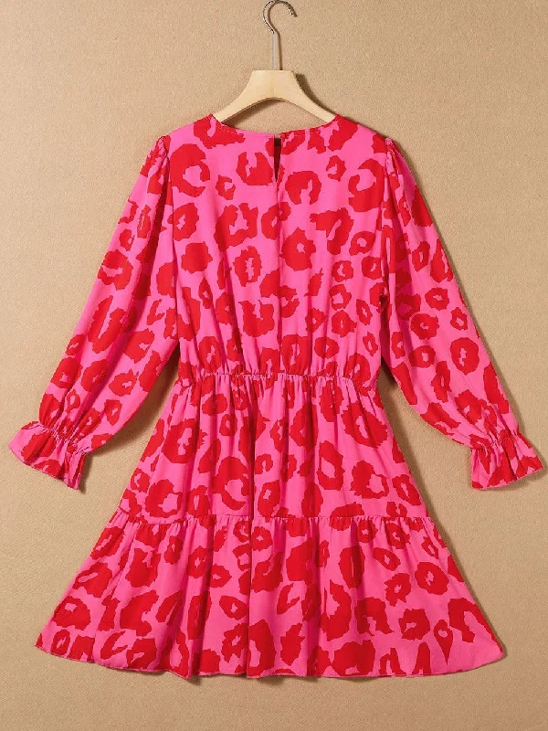 Head-Turning Mini Dress Cozy Cowl Neck Mini Dress