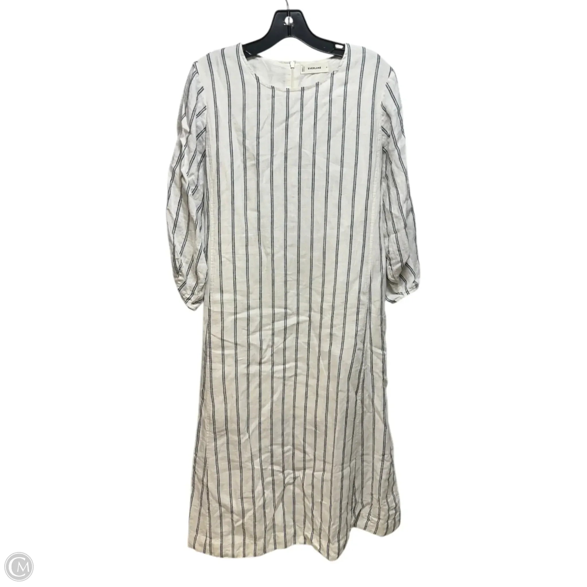Dress Casual Maxi By Everlane In Striped Pattern, Size: 4 Bodycon Club Sequined