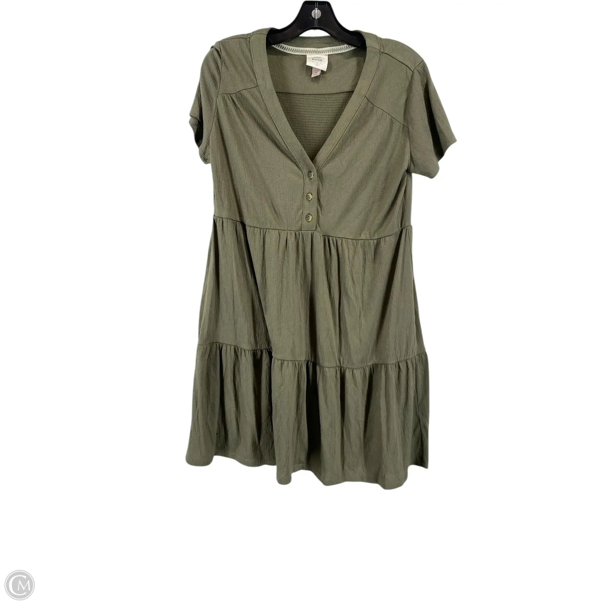 Dress Casual Short By Knox Rose In Green, Size: M Turtleneck Warm Winter