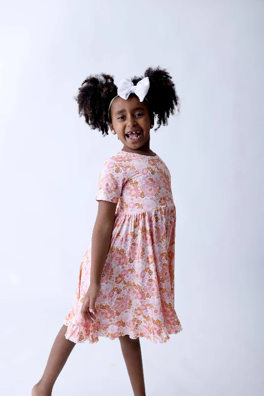 FLOWER CHILD DREAM RUFFLE DRESS Halter Neckline Beach