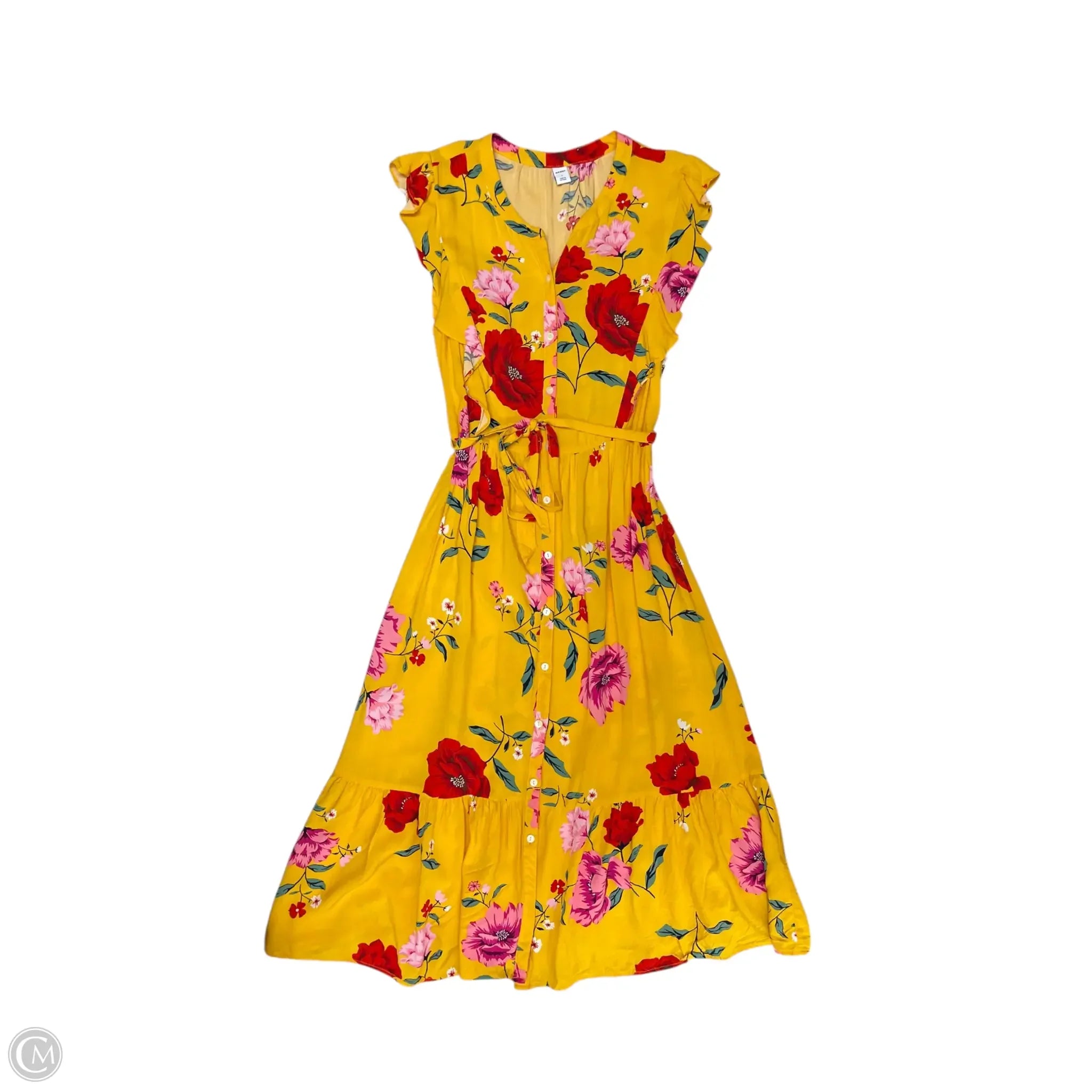 Dress Casual Maxi By Old Navy In Floral Print, Size: S Tunics Luxurious high-end