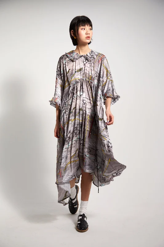 Scarlett dress in tarmac print Tunics Hiking breathable
