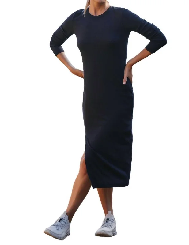 Day To Night Dress In Black Tunics Polka dots