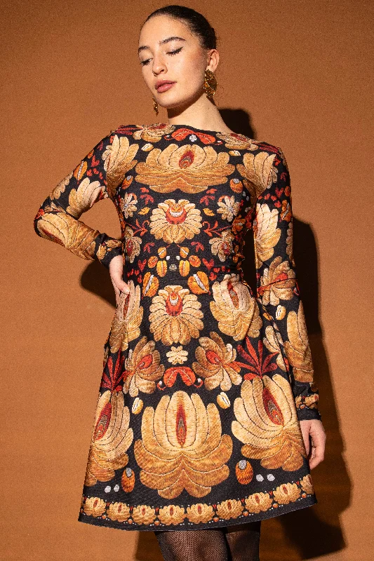 Montika Matyó Gold dress Tunics Velvet soft