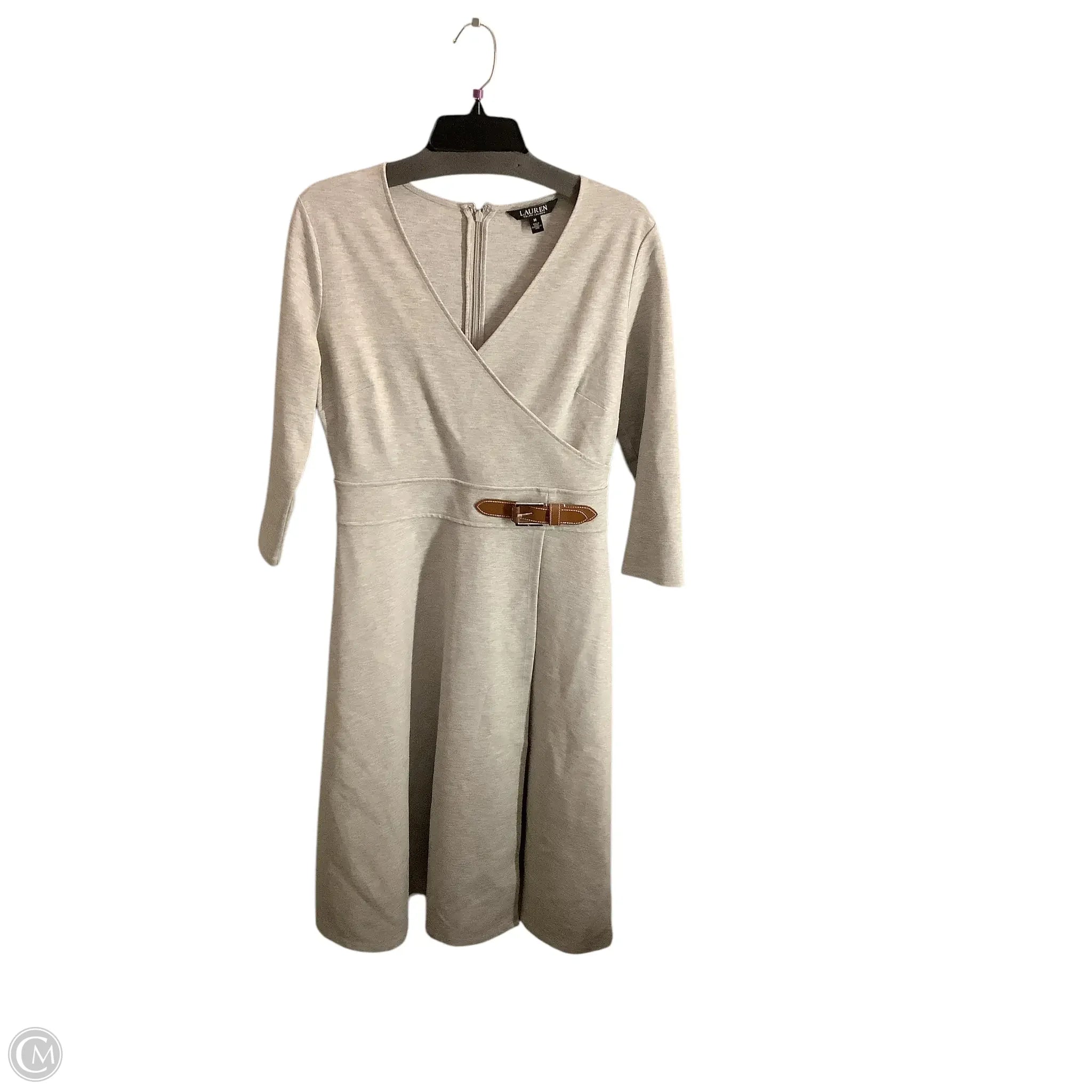Dress Casual Midi By Lauren By Ralph Lauren In Grey, Size: M Tunics Leisure comfortable Dress Casual Midi By Lauren By Ralph Lauren In Grey, Size: M Tunics Leisure comfortable