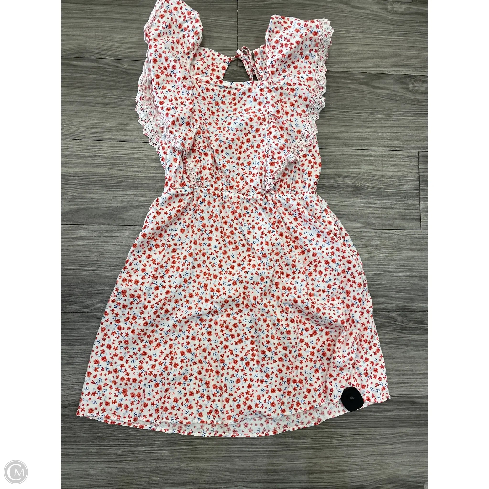 Dress Casual Short By Old Navy In Floral Print, Size: M Tunics Prom sequined