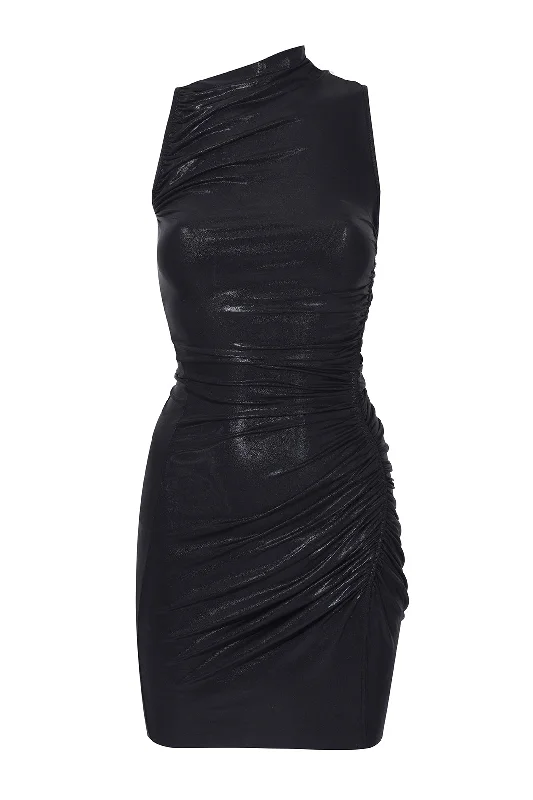 Svita Mini Dress Cozy Cowl Neck Mini Dress