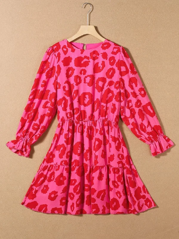 Elastic Waist Mini Dress Trendy Crossover Mini Dress