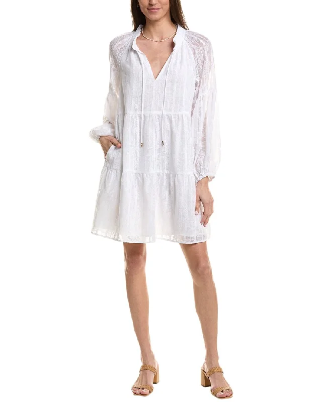 Tommy Bahama Illusion Frond Mini Dress Tunics Yoga stretchy