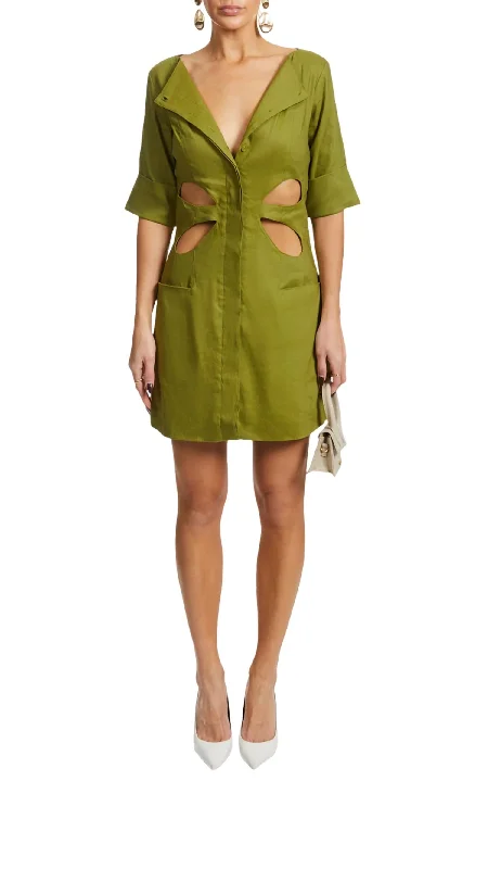 Alexandra Dress In Palm Tunics Ceremony elegant
