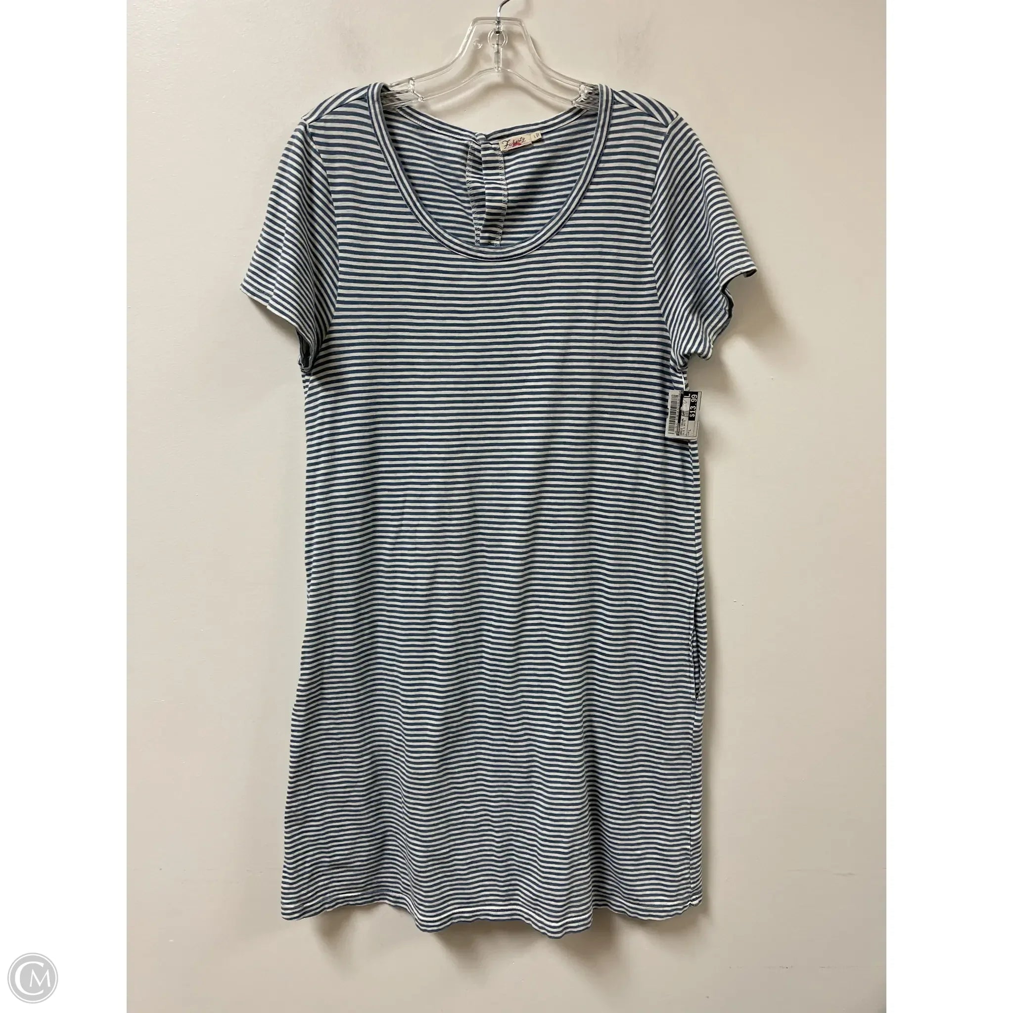 Dress Casual Short By Faherty In Blue & White, Size: L Pencil Office Professional