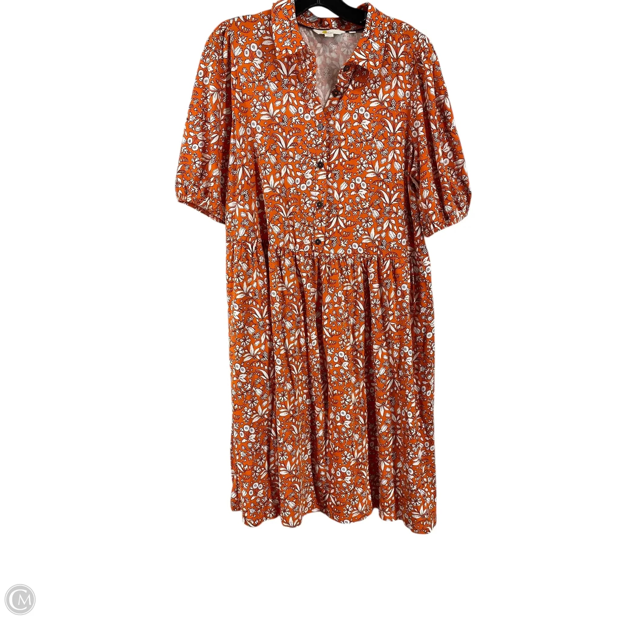Dress Casual Short By Boden In Orange, Size: 14 Tunics Practical durable