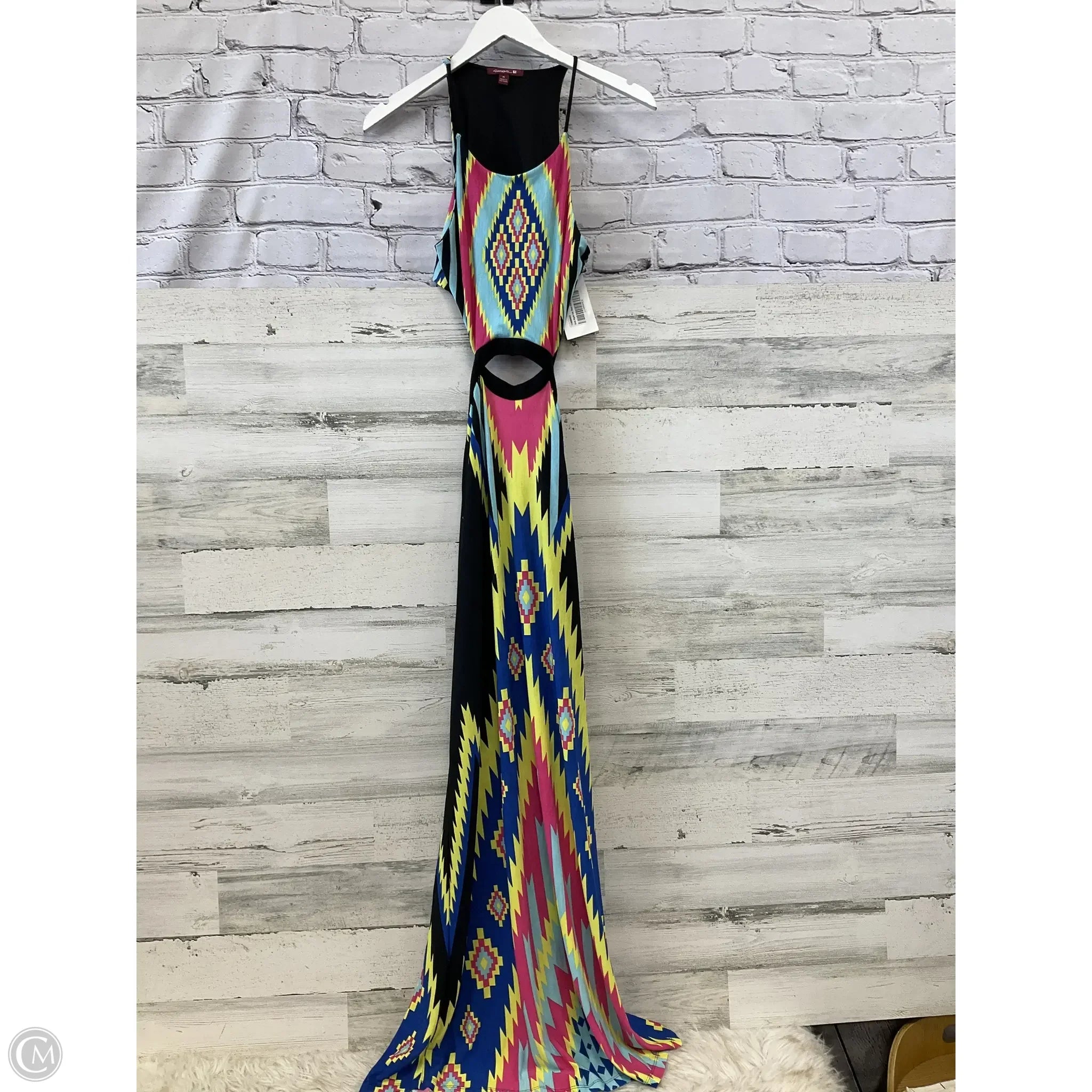 Dress Casual Maxi By Pink Lily In Black, Size: M Tunics Spring floral