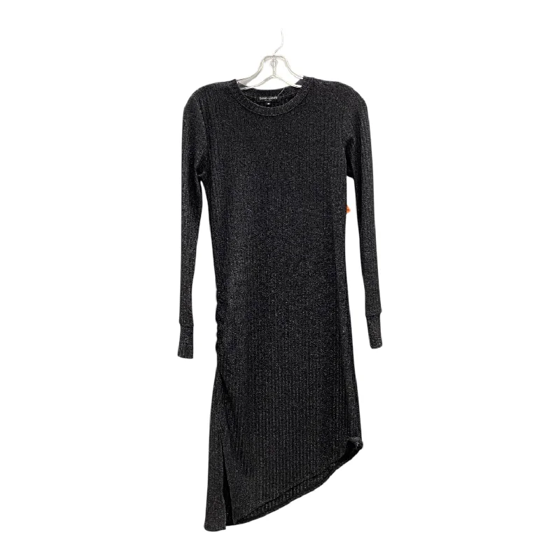 Dress Party Midi By David Lerner In Black, Size:M Turtleneck Warm Winter