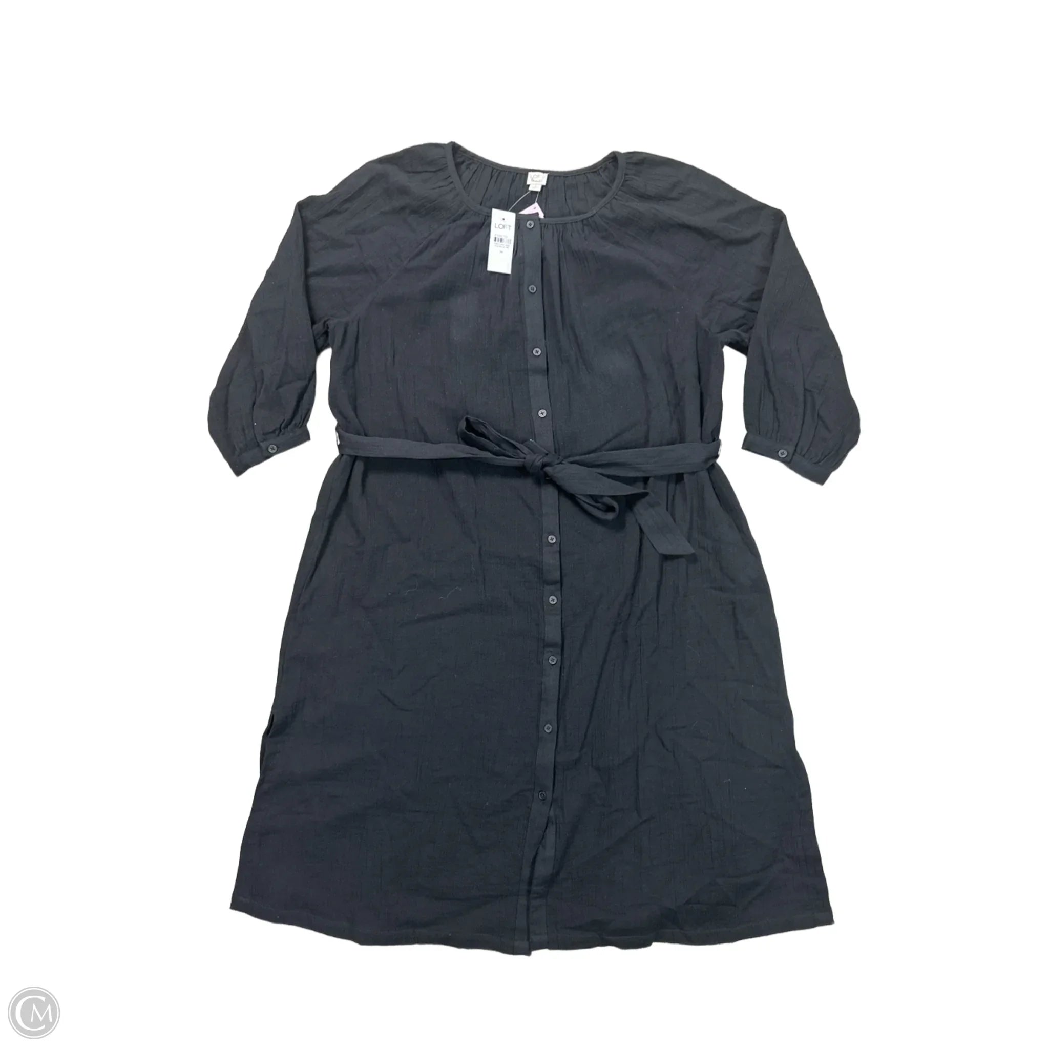 Dress Casual Short By Loft In Black, Size: M Tunics Practical easy-care